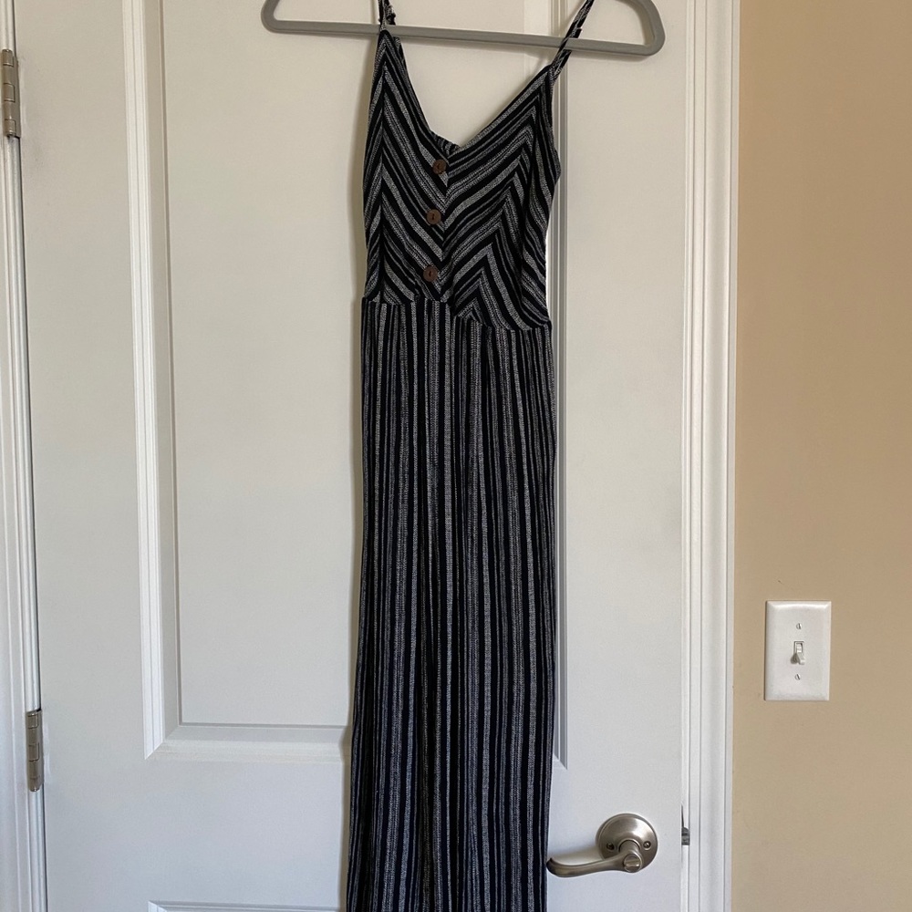 Black and white jumpsuit